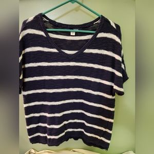 Basic edition blue and white stripe medium